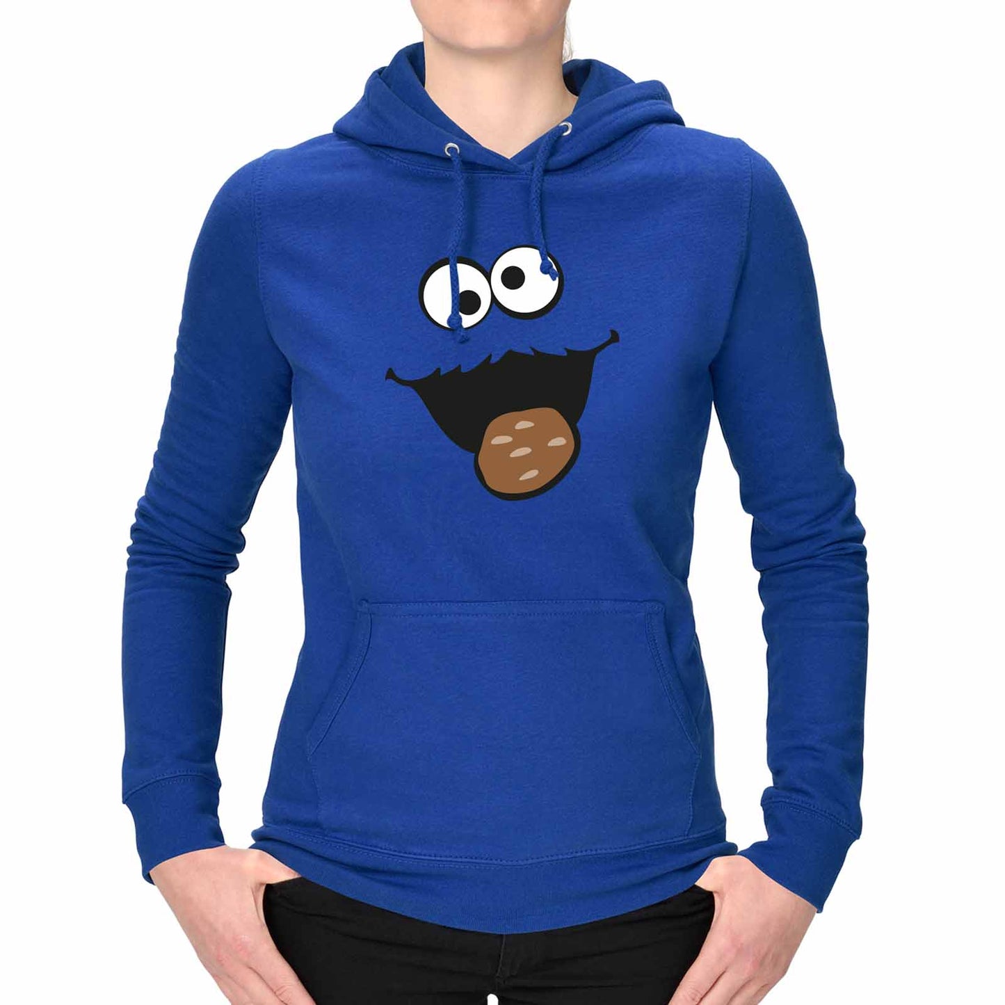 Lustiger Krümelmonster Hoodie Damen - Jimmys Karneval