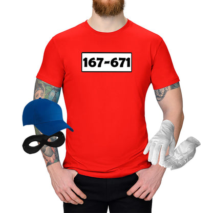 T-Shirt Panzerknacker Herren mit Wunschnummer - Jimmys Karneval